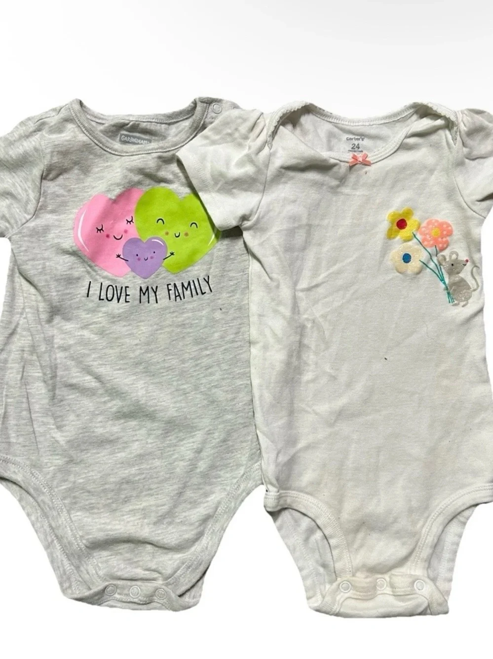 Toddler Girl Summer Clothing Short Sleeve Bodysuits Shorts Size 18-24 Months